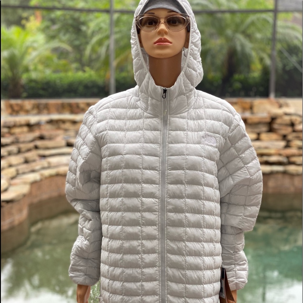 NORTH FACE ECO THERMOBALL HOODIE JACKET XXL GRAY